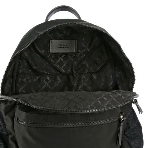 versace collection mens bag|Versace summer backpack for men.